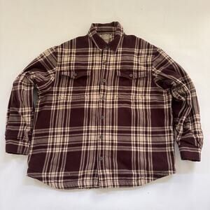 Duluth‎ Trading Co Flannel Shirt Heavyweight Plaid Insulated Shacket XL Jacket